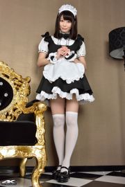[4K-STAR] NO.00184 桜のどか Maid Costume White Silk Maid