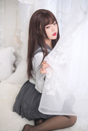 [Foto cosplay] Cute Miss Sister-Bai Ye--Ragazza in uniforme di seta nera