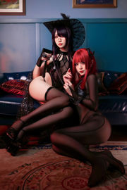 [Foto COSER celebrità di Internet] Blogger di anime Xiaomei Ma e Yang Dazhen - Witch Gathering