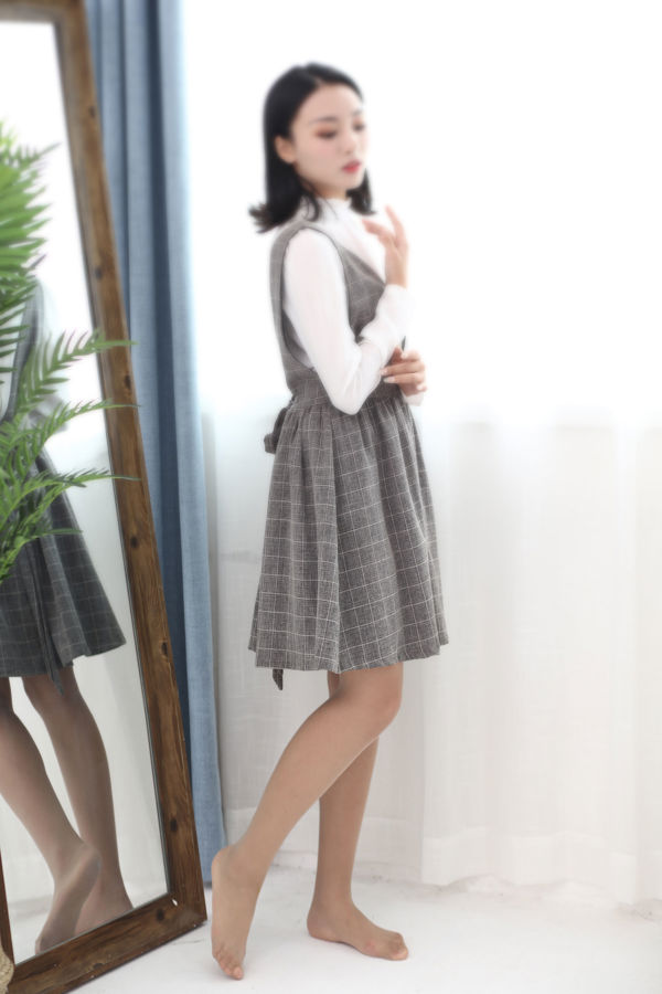 [Naisi] NO.133 Xiuxiu two-piece suit shirt strap skirt