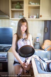 Cheng Tongyan "Samui Trip Shoot" cameriera di pizzo + ragazza in uniforme scolastica [Push Goddess / You Mihui]
