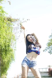 Mae Yuan "Tentation de jupe en jean + bikini" [Minisuka.tv]