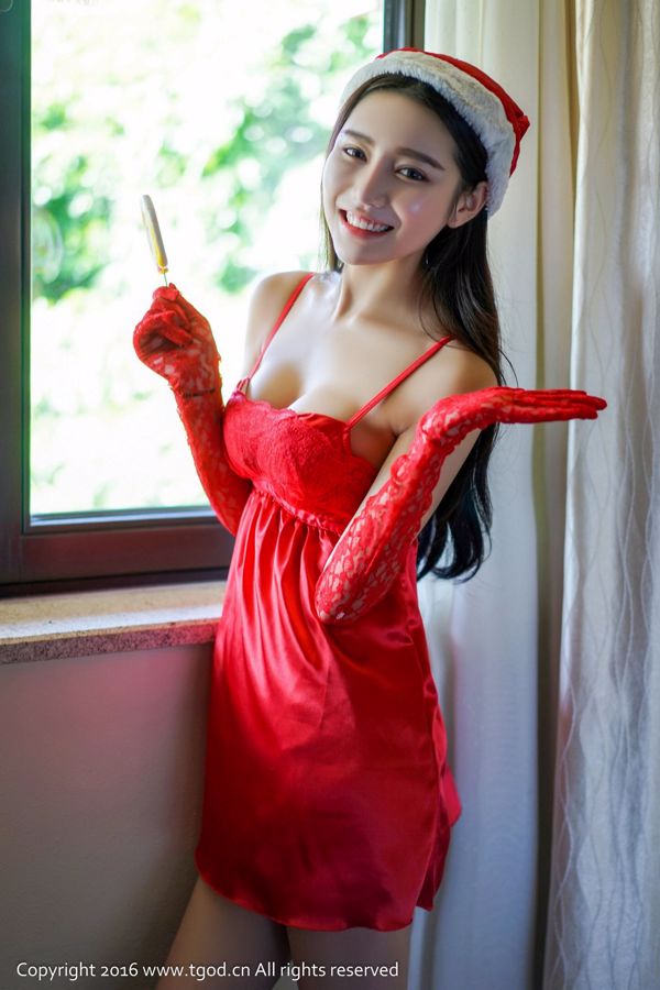 Xu Yanxin Mandy "Angelic Smile Maid Christmas Dress" [Push Goddess TGOD]