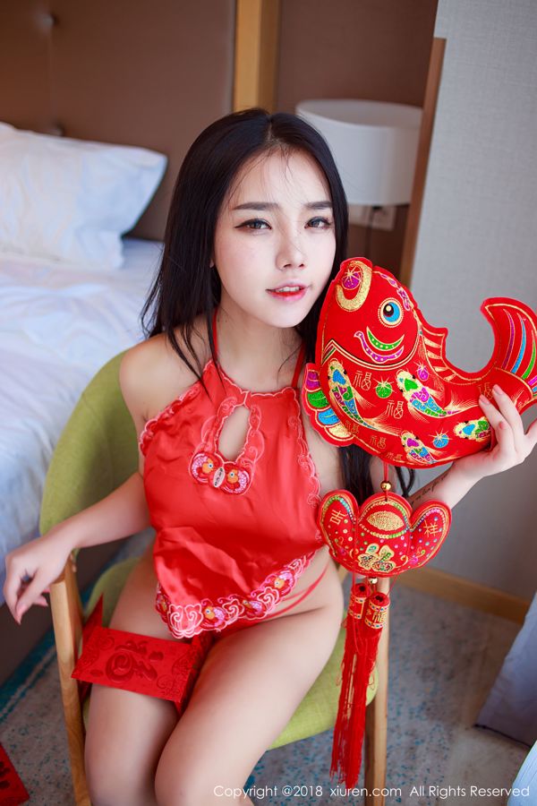 Xia Xueai "Casa privada de ropa interior de vientre rojo de Año Nuevo" [秀 人 XiuRen] No.921