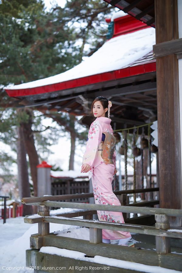 Cat Bao "Kimono tradicional y bikini rosa" [Hideto XIUREN] No.1228