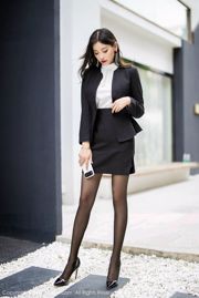 杨 晨晨 sugar 《Secretary Black Clothes Costume》 [Hideto XIUREN] No.1616