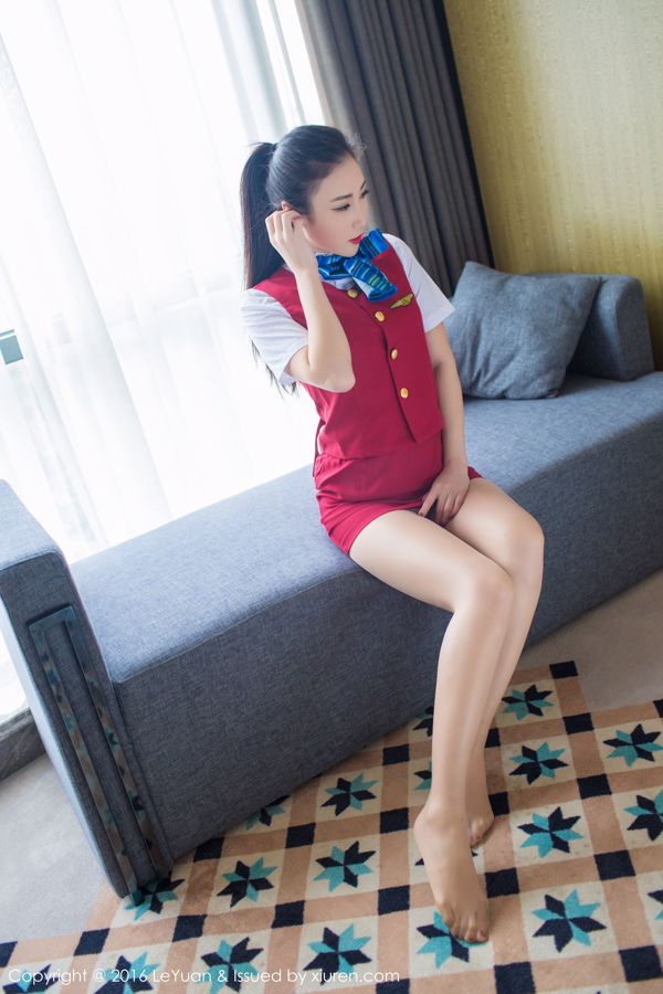 Wendy Ji Soo "Stewardess Uniform + Seductive Stockings" [Star Paradise LeYuan] Vol.021
