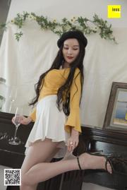 Modelo Mengmeng "Mengmeng Fairy White Short Skirt" [Edição de Weisiquxiang]