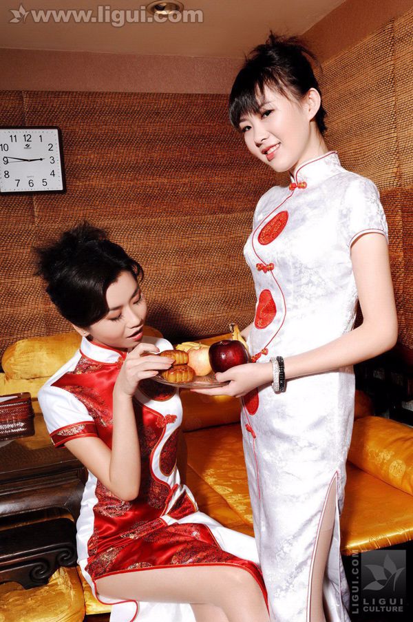 Model Youmei and Feifei "Xiangsi Beauty Foot Kiss" [丽柜LiGui] Silk Foot Photo Picture