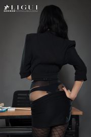 Model nogi Chen Chen "Black Silk Milf" [Ligui Liguil] Internet Beauty