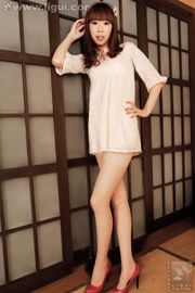 Modelo Vikcy "La tentación del estilo japonés" [丽 柜 LiGui] Fotos de piernas hermosas y pie de jade