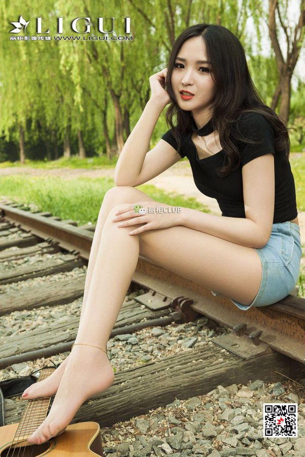 Model nóg Xiao Ge "Art Girl with Silky Feet" [LIGUI] Piękne nogi i jedwabiste stopy