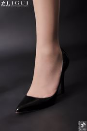 [丽 柜 LiGui] Model Wenxin's „OL Career Wear” Kompletne dzieła pięknych nóg i zdjęcie nefrytowej stopy
