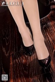 Modello Amily "Gambe lunghe Calze di carne tacco alto OL Beauty" [丽 柜 LiGui] Belle gambe e piede di giada