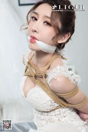 Coniglio modello di gamba "Legatura di seta bianca con corda per abito da sposa" [Ligui Meishu Ligui]