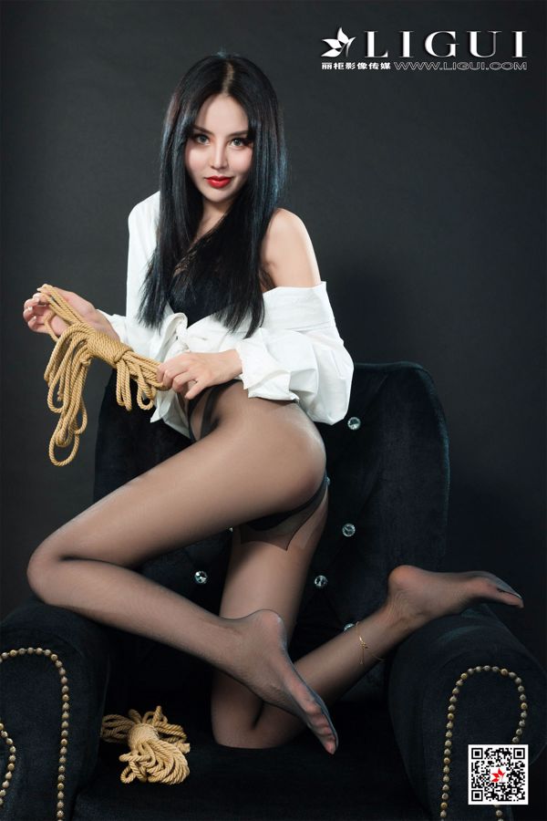 Liang Er "Black Silk Rope Art Human Body Photography" [丽柜LiGui美束]