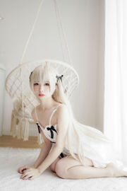 [Filme Meow Candy] VOL.228 Noodle Fairy Dome Girl Vestido Branco
