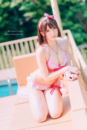 [COS Welfare] Weibo Girl Paper Cream Moon Shimo - Kostium kąpielowy Kato Megumi
