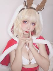 【COS福祉】アニメブロガーの英羅江w-クリスマス自撮り