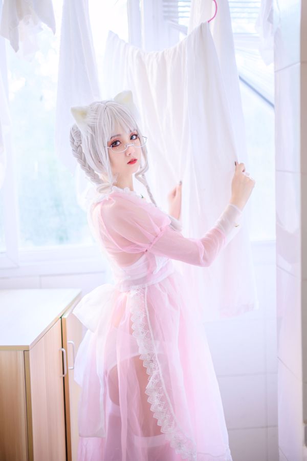 Coser beauty Akisoso Qiu Chuchu "Pink Transparent Maid"