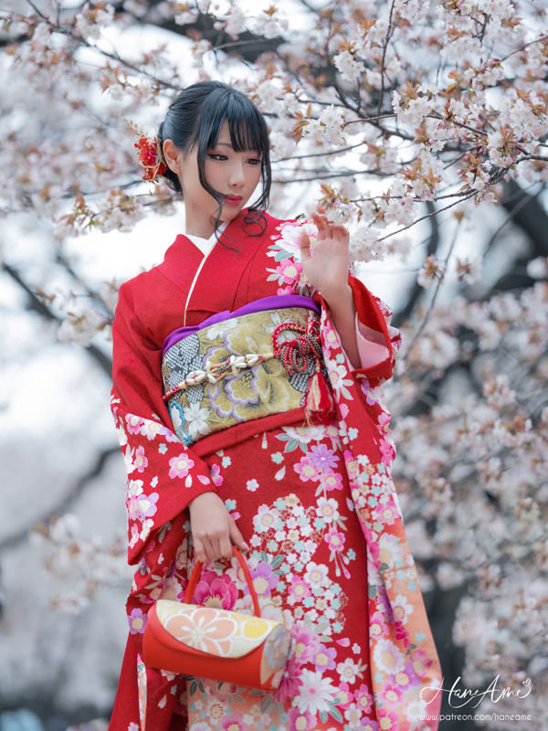 [COS Welfare] Hane Ame Rain Wave - Kimono rojo