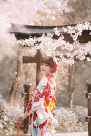 [COS สวัสดิการ] สาวน่ารัก Fushii_ Haitang - Cherry Bunny