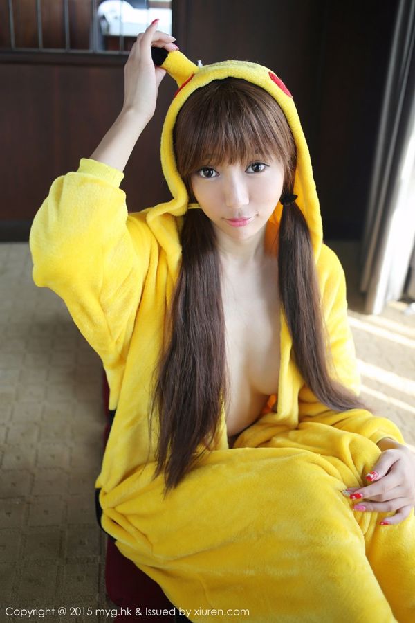 Wang Xinyao yanni "Thailand Chiang Mai Travel Shooting" street shooting + bathrobe + Pikachu [美媛館MyGirl] Vol.095