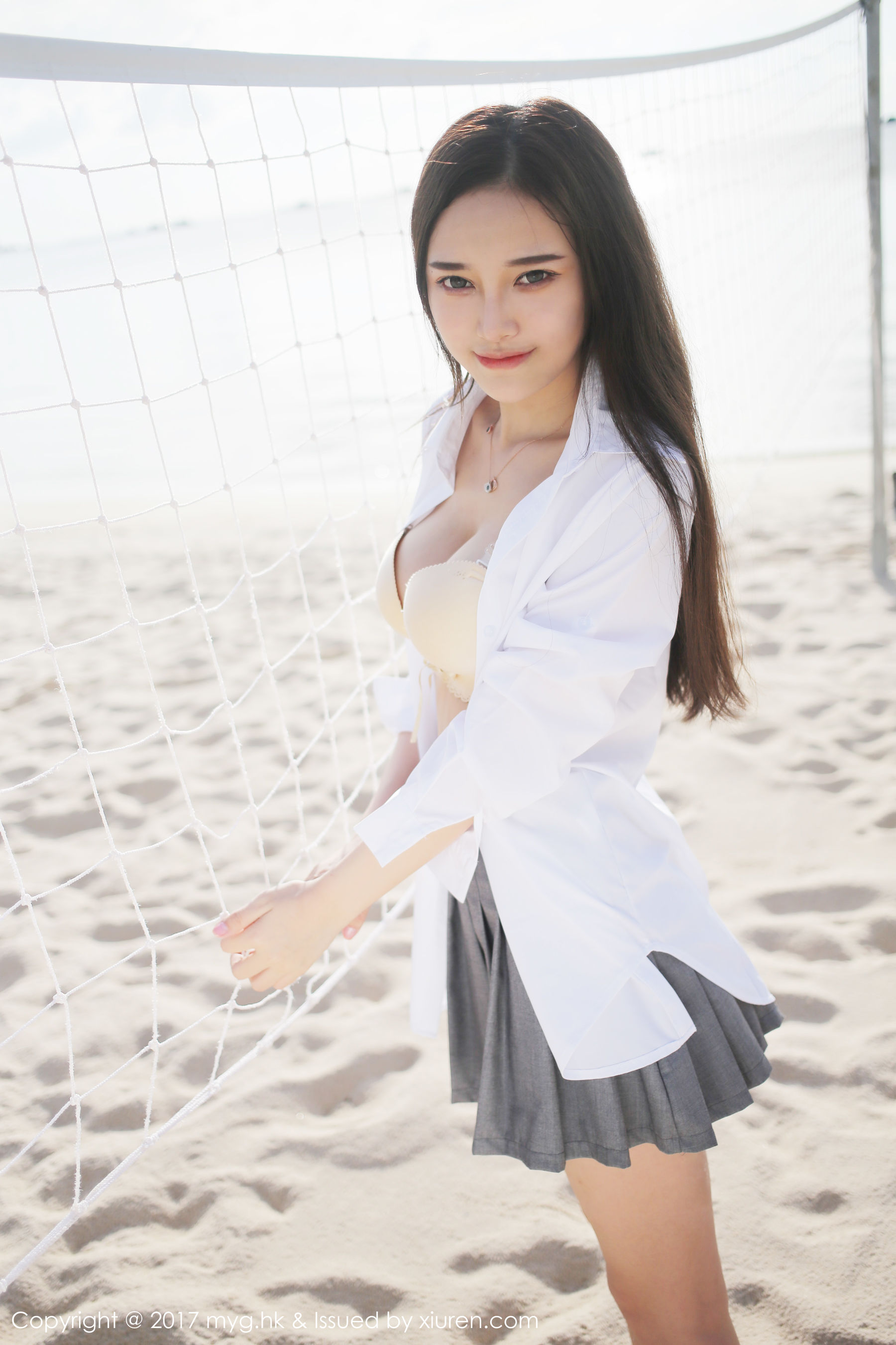 Tang Qier il "Seaside White Shirt + Short Skirt Series" [Beauty My Girl] VOL.259 Pagina 42 No.9ed0e9