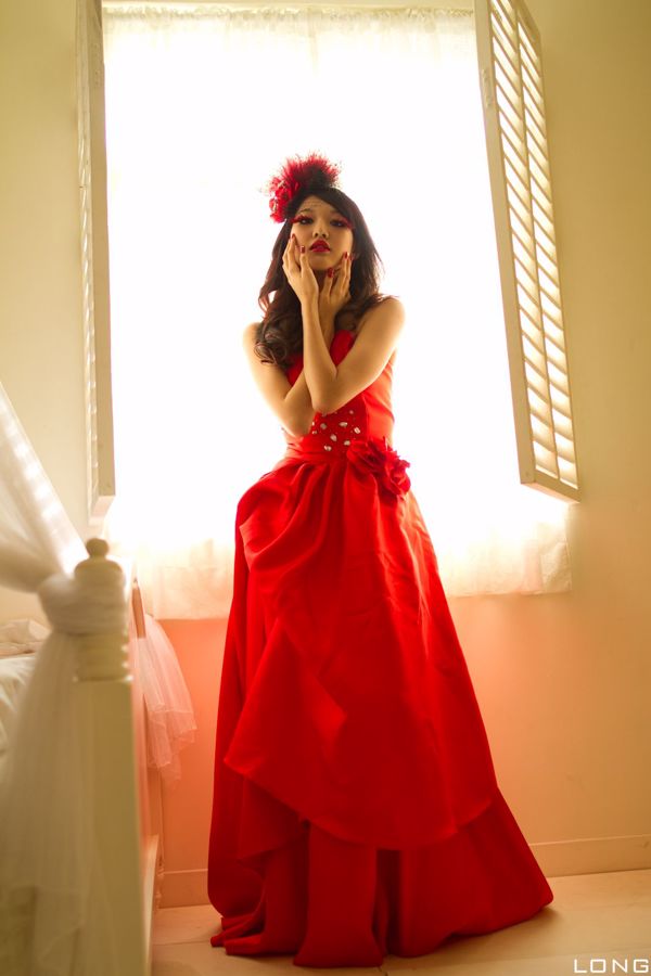 Chen Weiting/leg model Jill "Wedding Red"