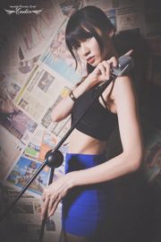 Cai Yixin Candice "Gonna avvolta in seta nera e bella ragazza con le gambe" [bellezza taiwanese]