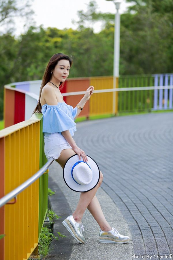 [Taiwan tender model] Han Yu "Outside Shooting of Yuanshan Flower Expo"
