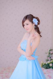 Chen Siying "Álbum de fotos de bodas azul y blanco"