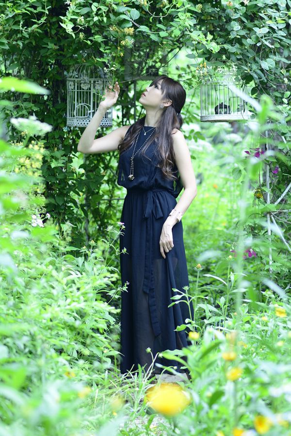 Lee Eun Hye "Vestido largo negro elegante" [Belleza coreana]