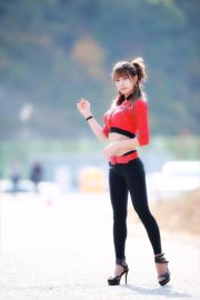 Racing girl Xu Yunmei Heo Yun Mi "Red Tights Series" série de photos HD