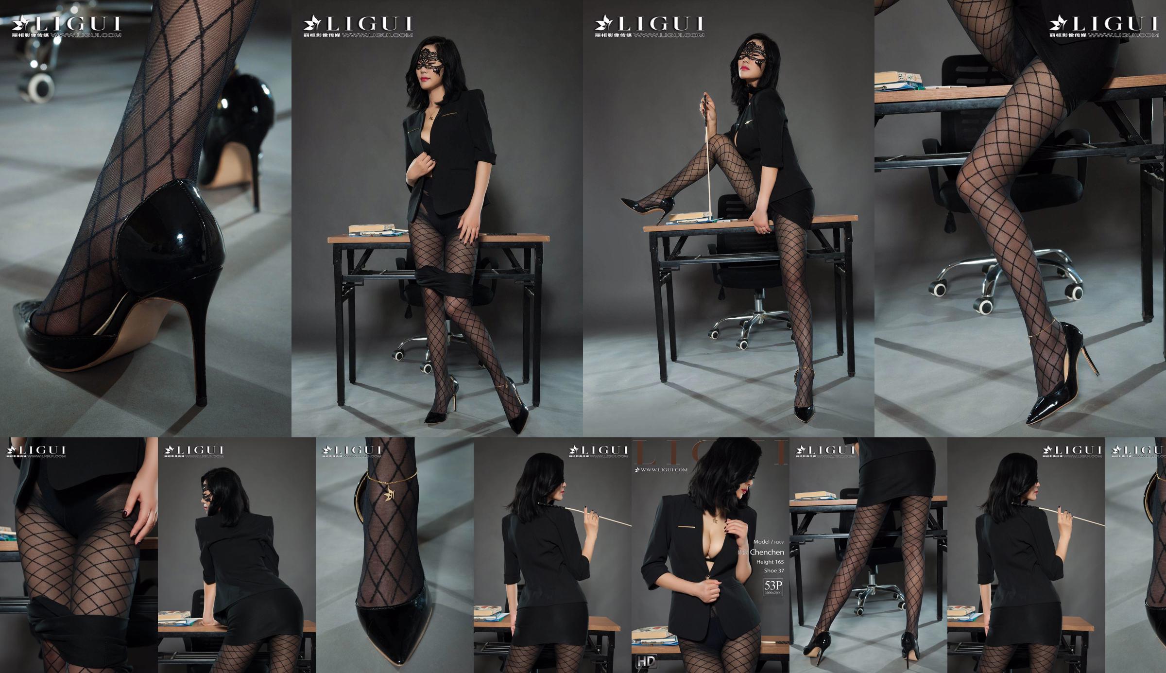 Người mẫu chân Chen Chen "Black Silk Milf" [Ligui Liguil] Vẻ đẹp Internet No.6b48f7 Trang 25