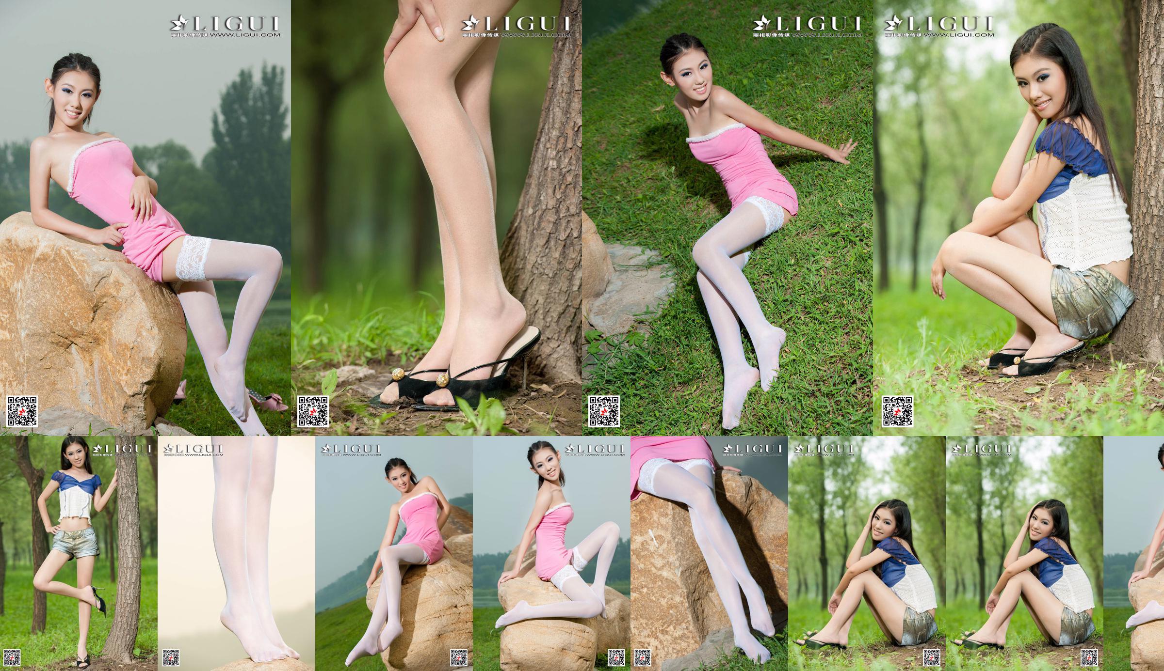 [丽柜Ligui] Model Wei Ling "Long Leg Girl" Beautiful legs No.f91d77 Page 4