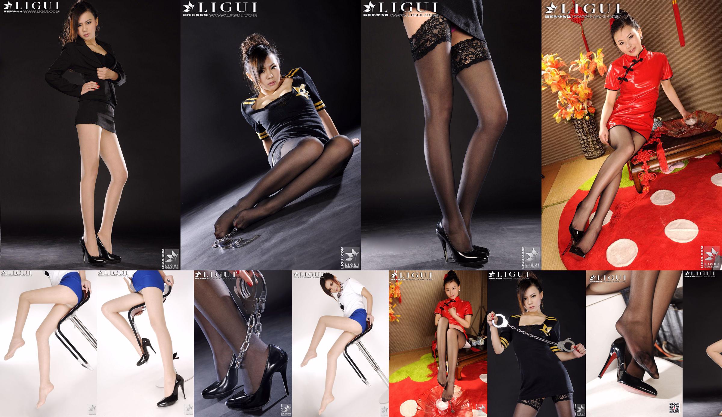 Model Sophie "Black Silk Policewoman" [Li Gui Mei Shu LiGui] Beautiful legs and jade feet photo picture No.526d9b Page 2