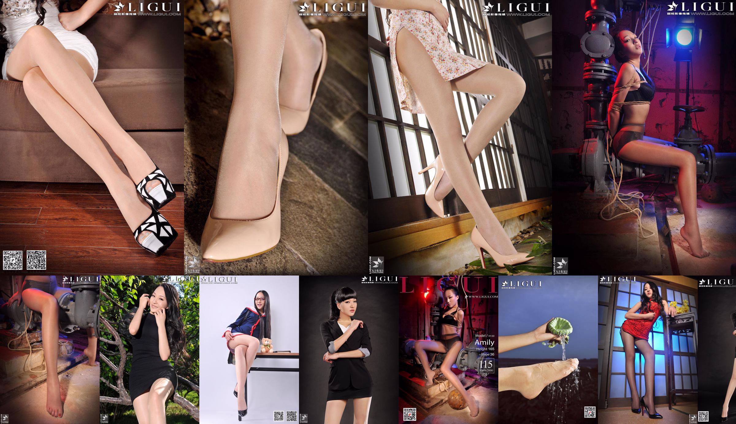 Model stopy Amily "Blue Cheongsam and Jade Feet" [丽 柜 Ligui] Piękne nogi i jedwabne stopy No.53d628 Strona 5