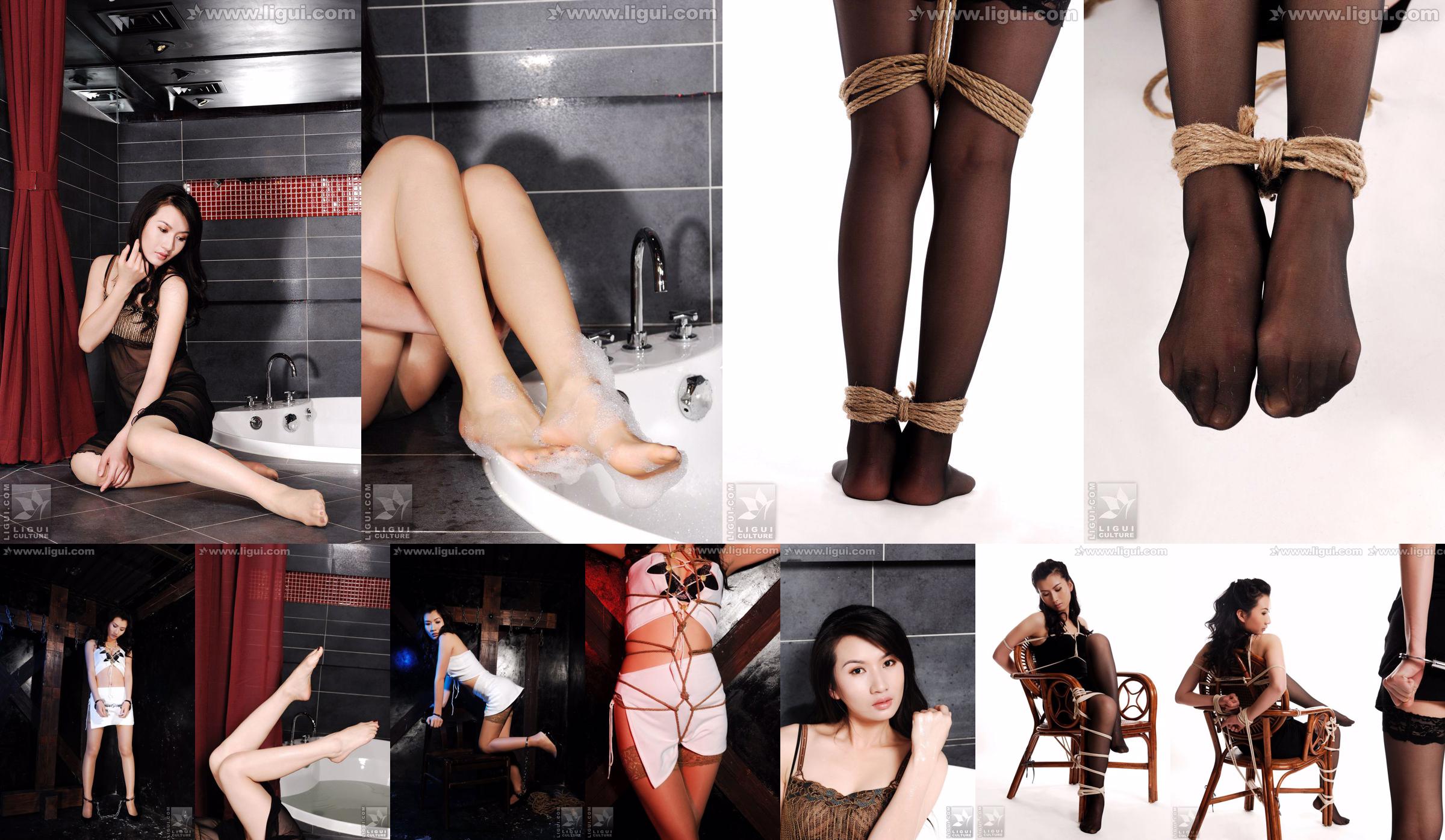 Model Yuli "Vrouwelijke Ondergrondse Partij Gevangenis Gevangenis" [Mitsuka 丽 柜 LiGui] Zijden Voet Foto Foto No.9eb4f0 Pagina 1