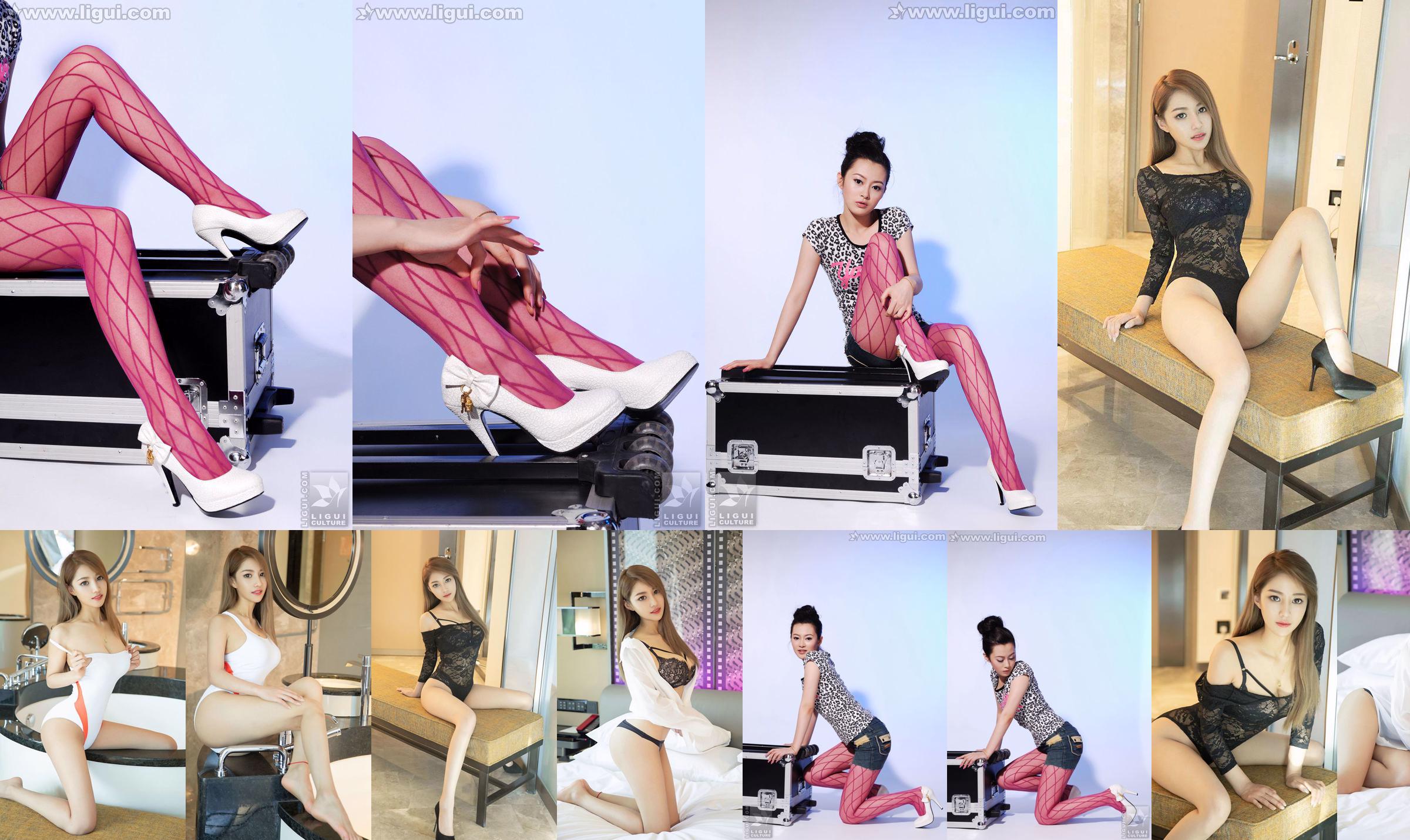Model Chen Jiajia "Stoking sutra warna-warni dan interpretasi hak tinggi" [丽 柜 LiGui] Foto Kaki Sutra No.158d5c Halaman 7