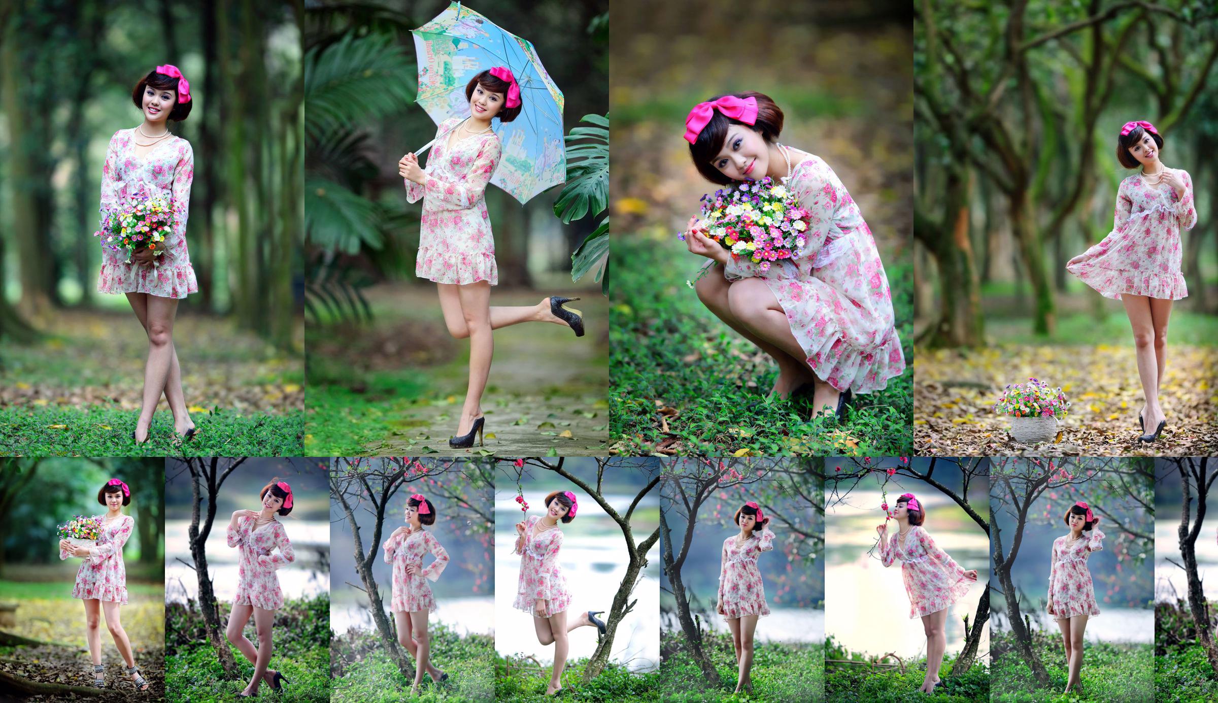 Тайваньская девушка Инь Чжи "Съемка красивых цветных платьев на улице" No.b1a92c Страница 6