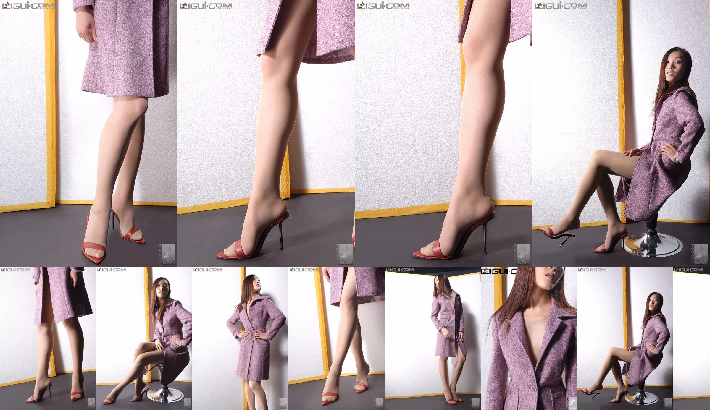 Model Zhang Ai "Taxusmeisje met hoge hakken" [Ligui LiGui] Foto van mooie benen en voeten No.7177cc Pagina 1