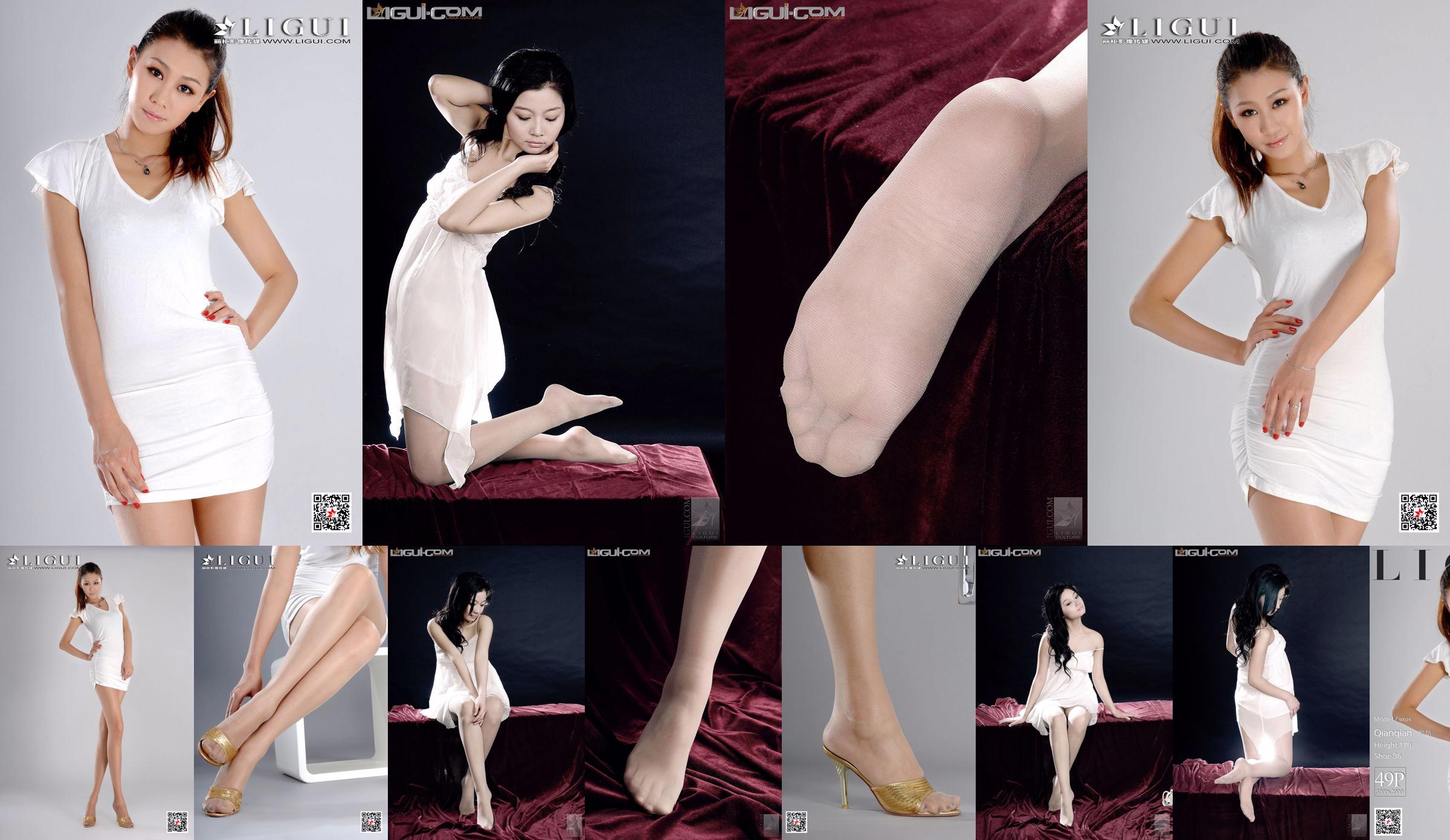 Model Qianqian "Cold and Beautiful Girl" [丽柜LiGui] Silk Foot Photo Picture No.3b2c1b Page 1