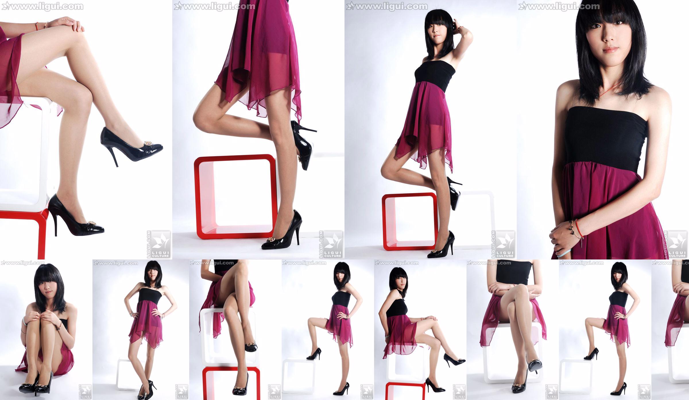 นางแบบ Lu Yingmei "Top Visual High-heeled Blockbuster" [丽柜 LiGui] ภาพถ่ายขาสวยและเท้าหยก No.a30342 หน้า 7
