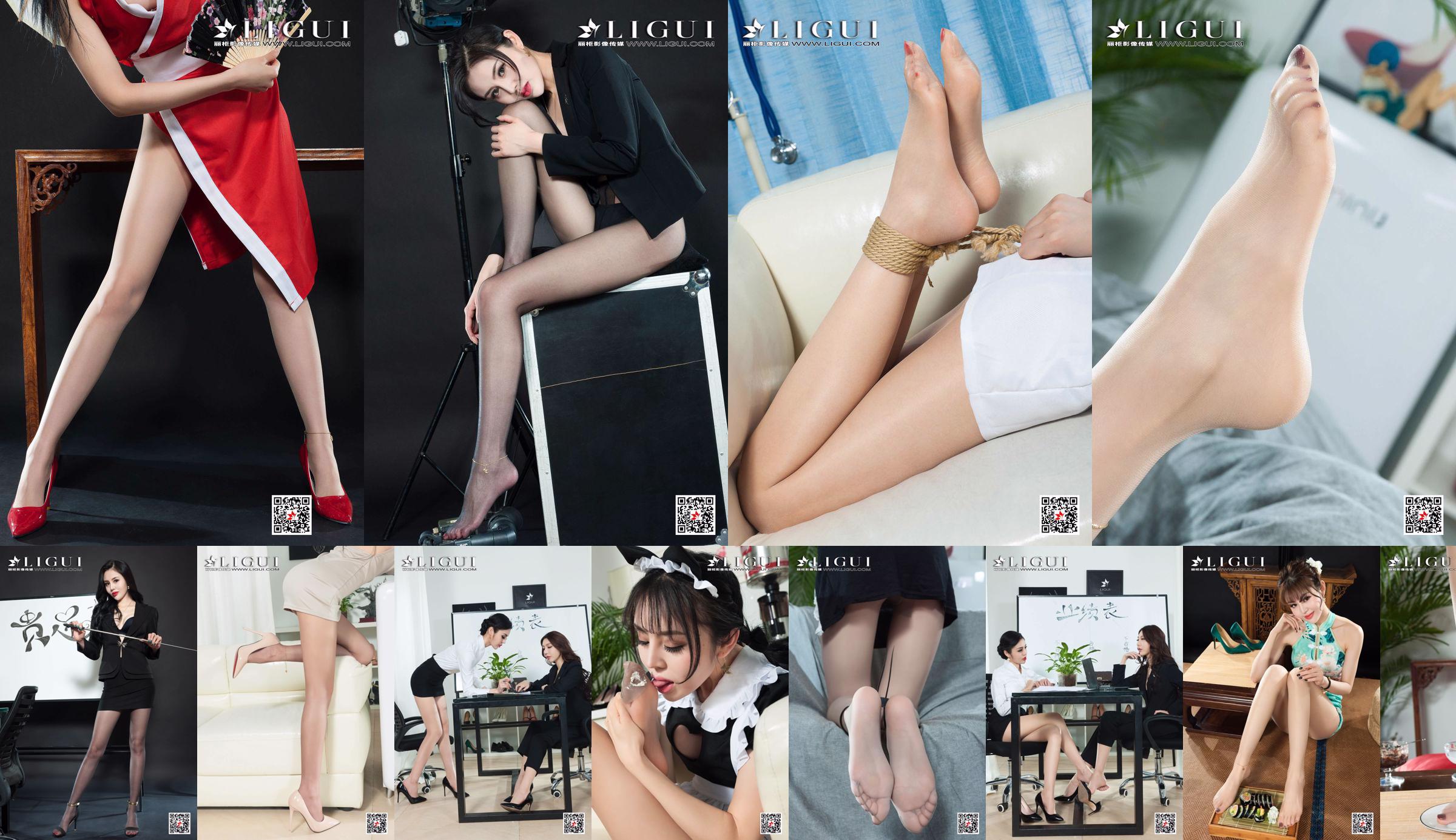 Leg model Lianger "The Art of Binding Rope in Stockings and Legs" [Ligui Meishu Ligui] No.82d2cb Page 34