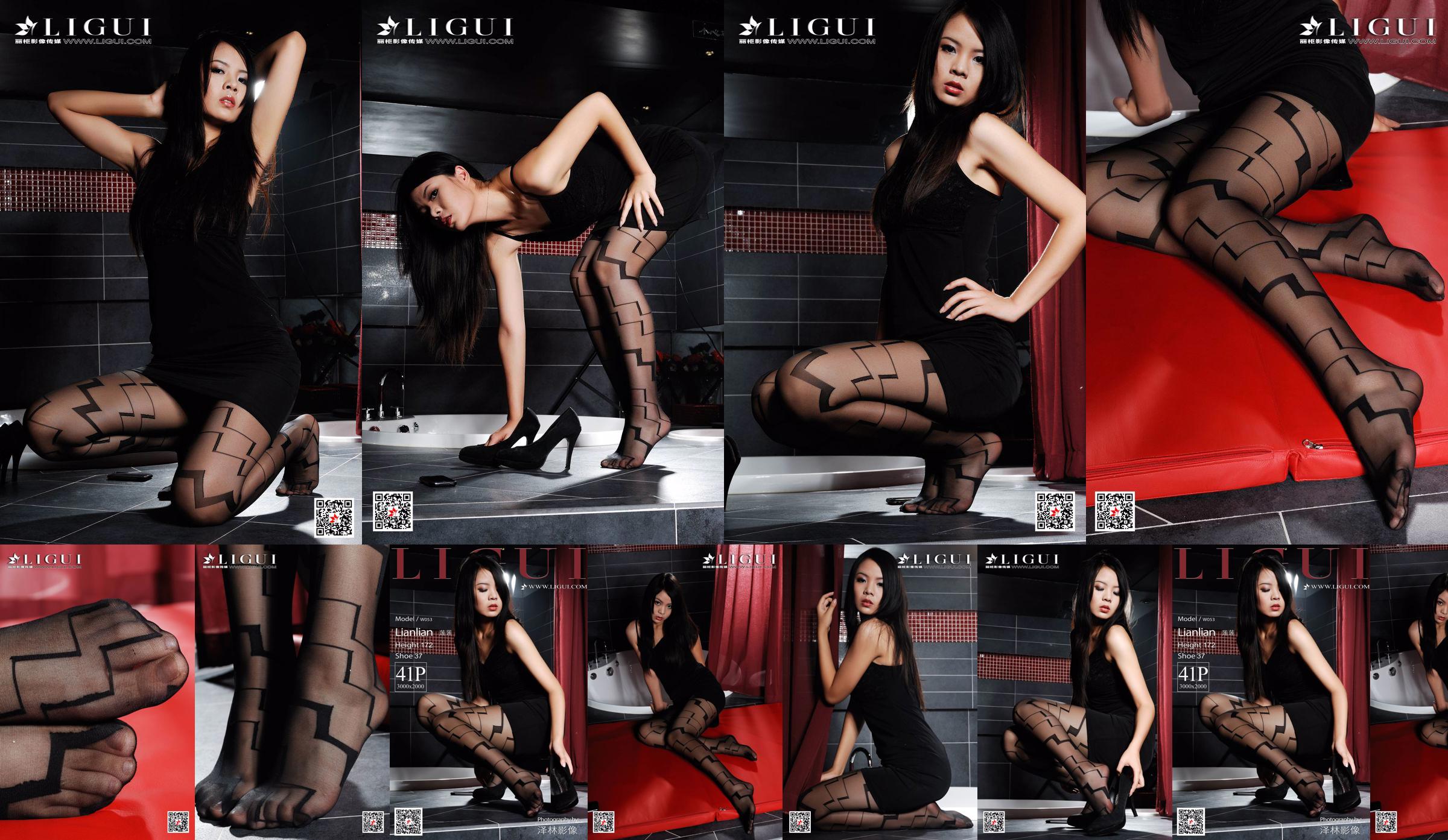 Người mẫu Lotus "Chân và bàn chân bằng lụa đen" [Ligui Ligui] No.3b6759 Trang 11