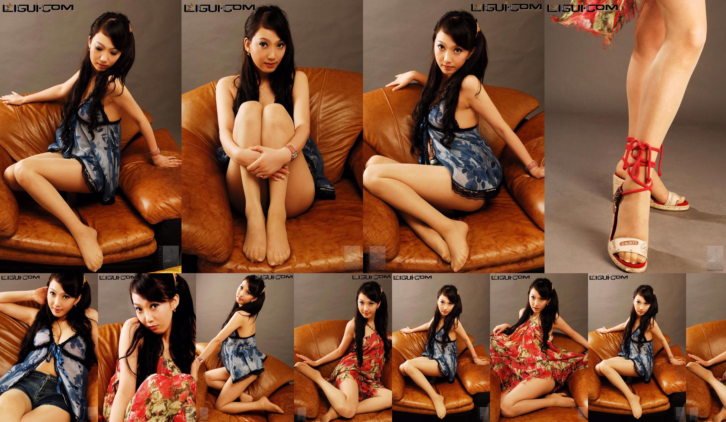 Model Liang Xiaoli "Sajak Sutra Tipis" [丽 柜 LiGui] Gambar Foto Kaki Sutra No.2a2601 Halaman 3