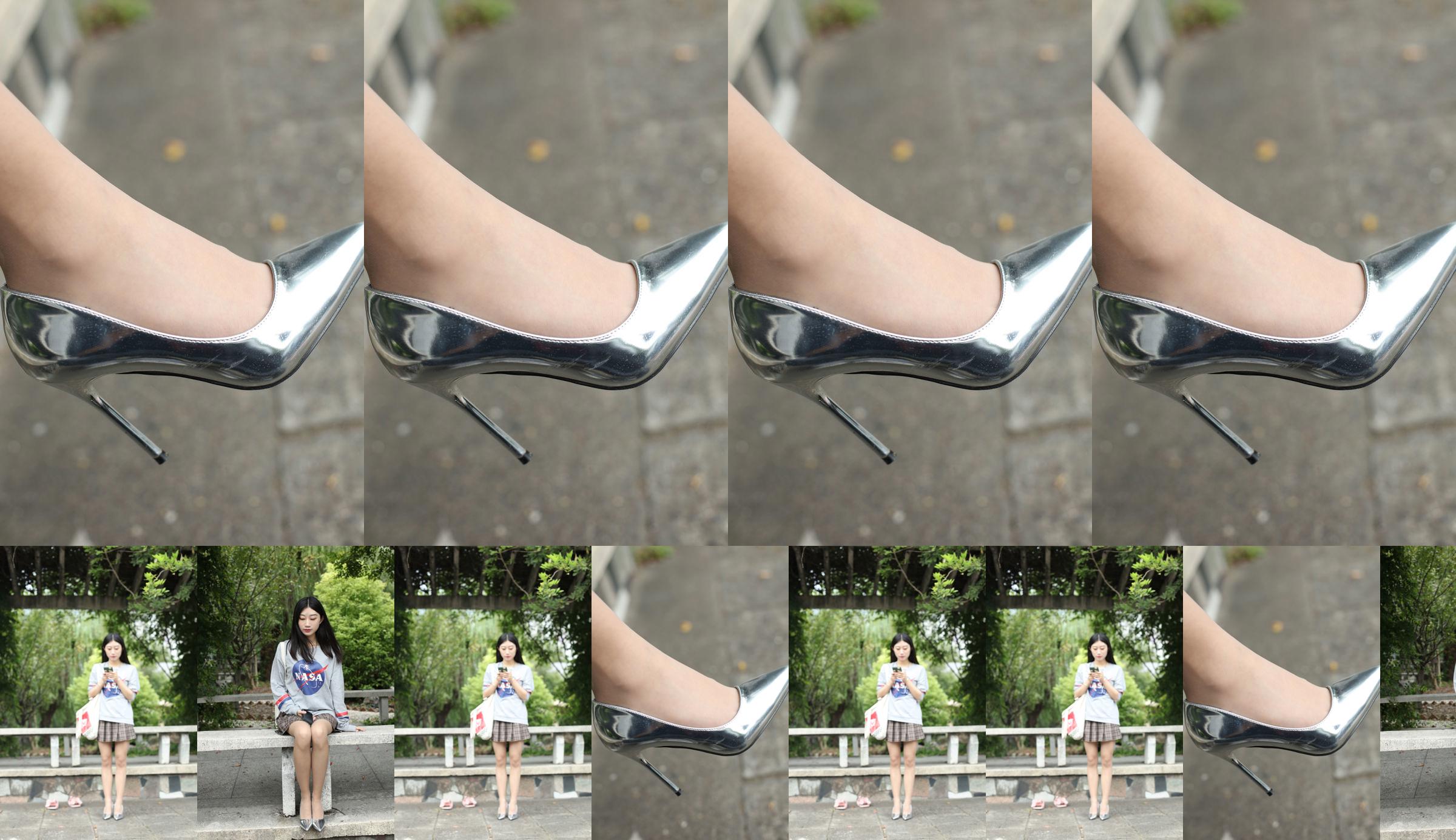 [Naisi] NO.147 Yi Ning, la chica suave en el banco de piedra de piernas largas No.f82177 Página 2