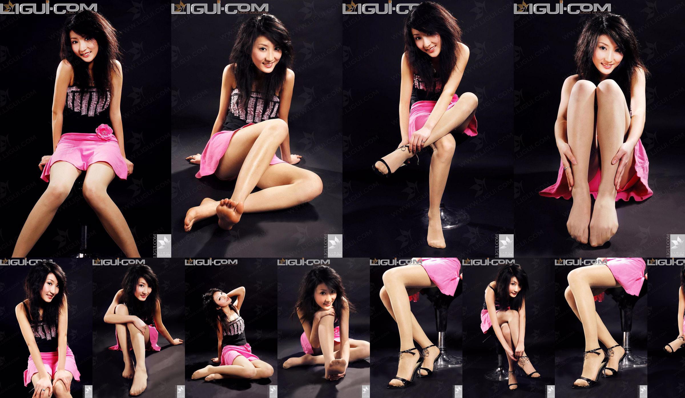 Modelo Chen Jiaqi "Caiu a saia de vestimenta rosa" Foto de pé de seda com foto [丽 柜 LiGui] No.8e6c5f Página 8