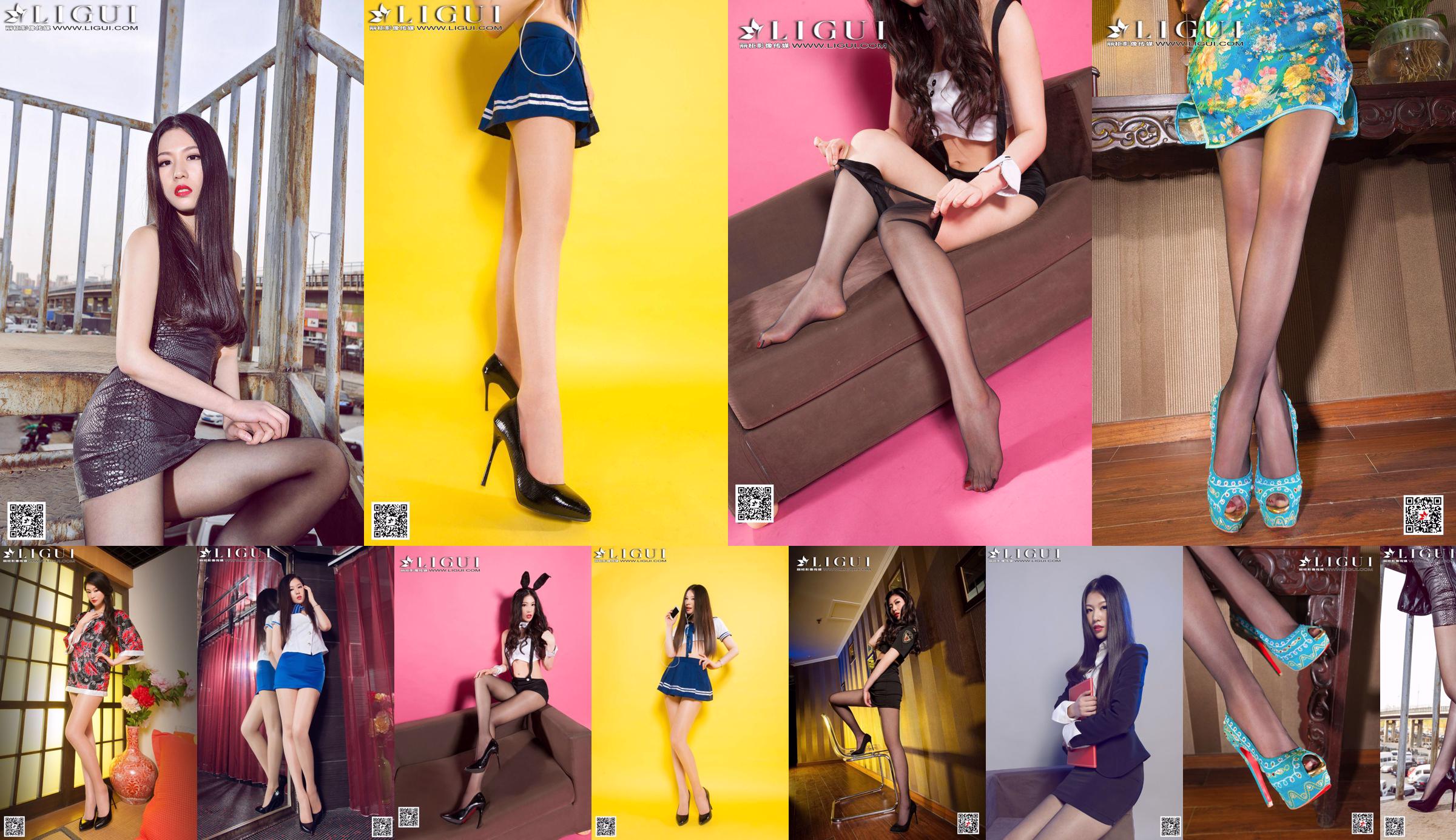 Model Jiayi "The High-heeled Girl in Black Silk Uniform" Complete Works [Ligui LiGui] Photo of Beautiful Legs and Jade Feet No.a5401d Page 29